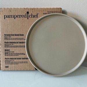 Pampered Chef Personal Size Pizza Baking Round Stone - Discontinued Product